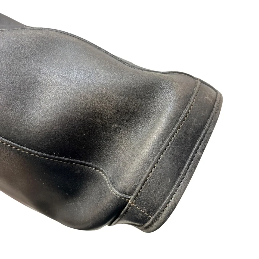 Coach 9306 vintage black leather bleaker tote bag - Picture 12 of 14